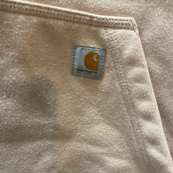 Carhartt Blush Women's 2XL Hoodie with Front Logo Relaxed Rain Defender - Picture 3 of 10